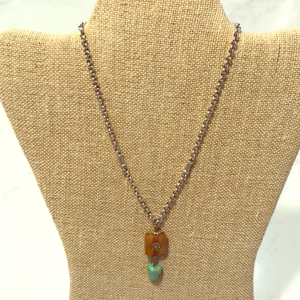 Brighton pendant necklace with turquoise stone